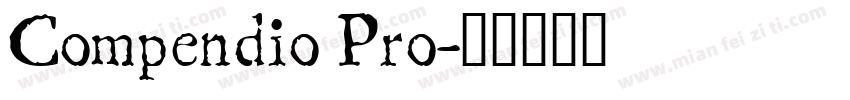 Compendio Pro字体转换
